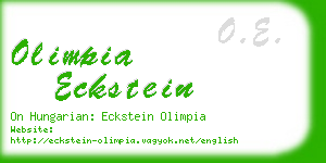 olimpia eckstein business card